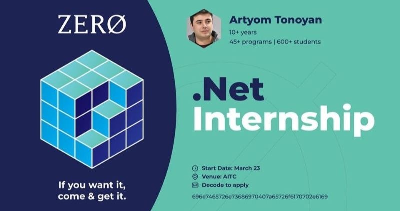 Internship Program for .Net developers by ZERØ